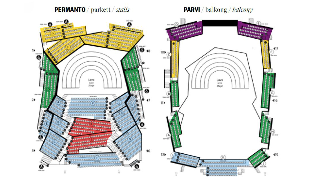 Musiikkitalon kartta