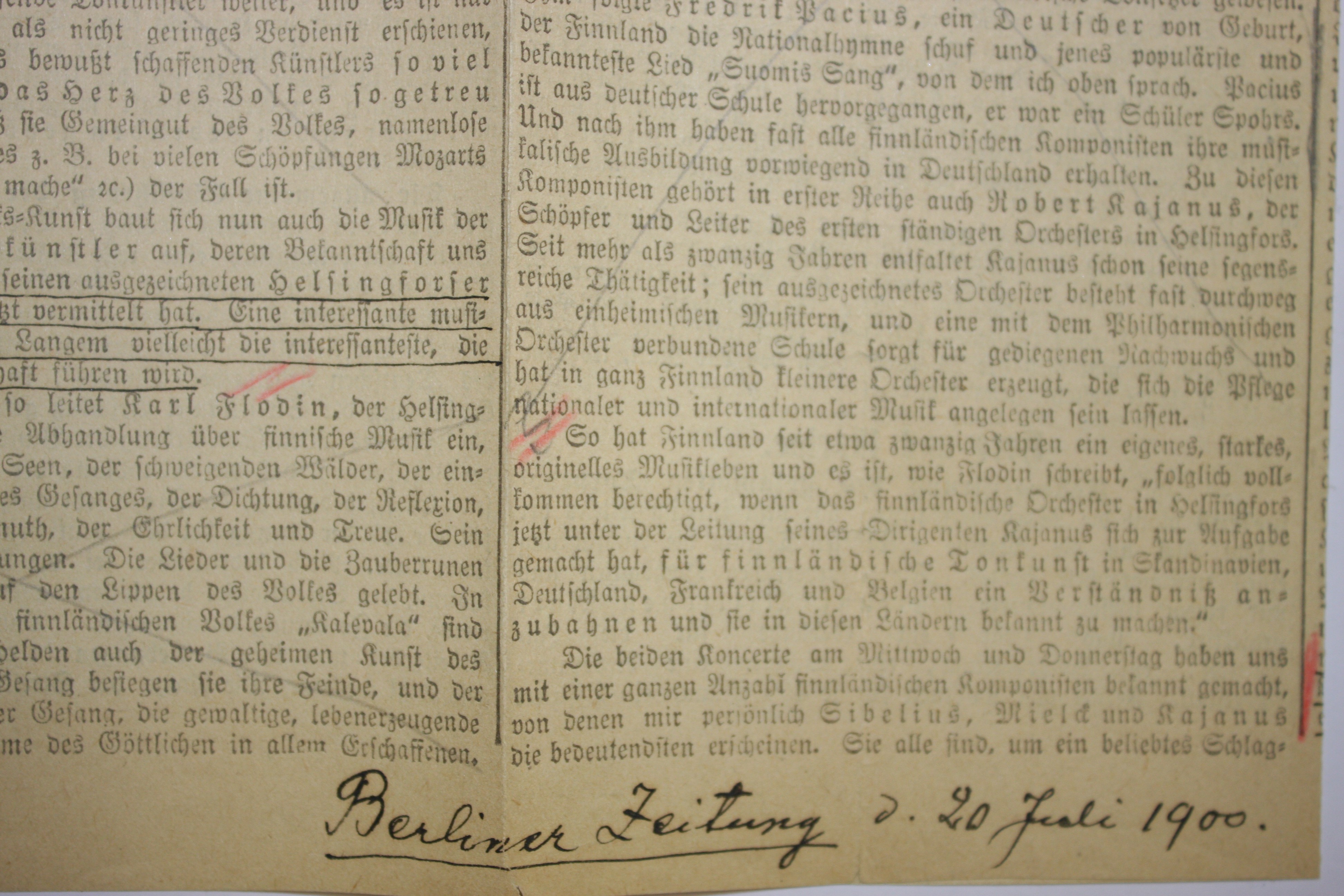 Berliinin arvostelu 1900