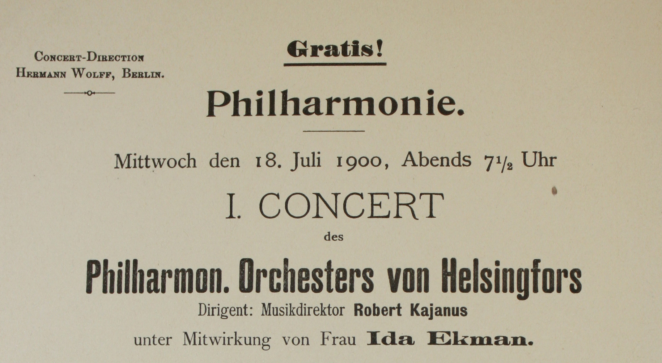 Berliinin konsertti 1900